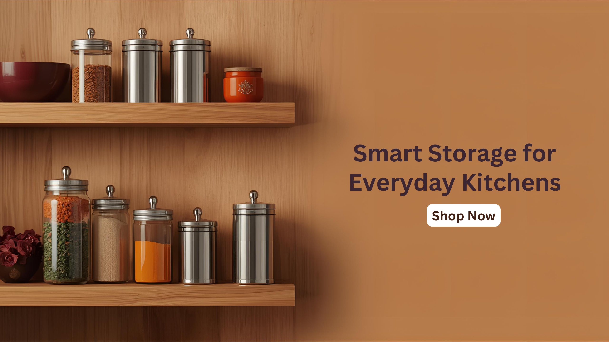 Elegant Indian Kitchen with Textured Storage Display